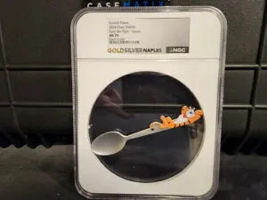 2024 CHAD 5000F - ケロッグ トニー・ザ・タイガー .999 シルバースプーン - NGC Ms70