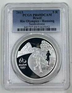 2015 5R PCGS PR69DCAM ブラジル リオオリンピック - ランニング サンボドローム