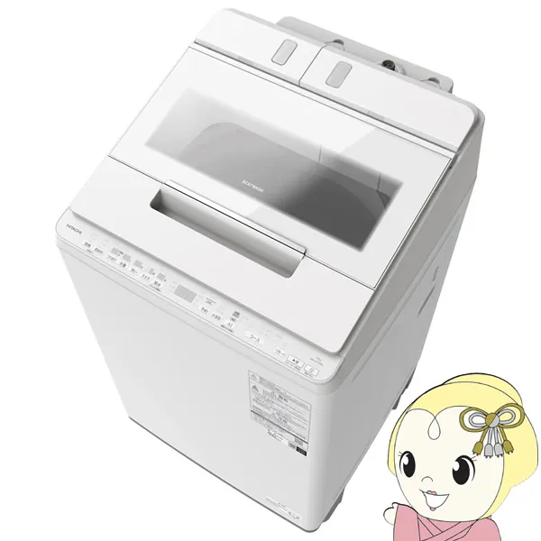 全自動洗濯機 【標準設置込み】 日立 HITACHI 12.0kg ホワイト BW-X120M-W/srm