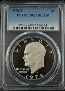 1978-S アイゼンハワー ドル 1ドル PCGS PR69DCAM (P0585)
