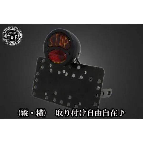 SN02124 ガレージT&F サイドナンバーキット&DUOテールランプ(STOP)ブラック+ステー イントルーダーLC250 JP店