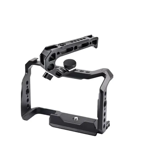 互換性がありますSony A6700用カメラケージキットに対応。木製ハンドルとARRI位置決めネジ付き。スタビライザーリグ。(A6700 Cage Kit3)