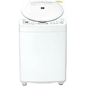 シャープ ES-TX8K-W 縦型洗濯乾燥機 (洗濯8.0kg・乾燥4.5kg)