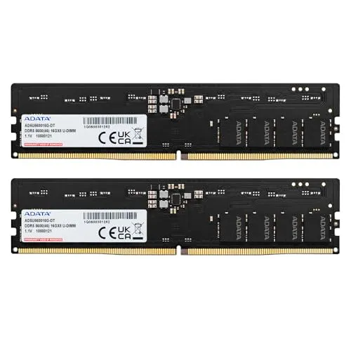 【エイデータ】 PCメモリ DDR5 5600MHz U-DIMM 16GBx2枚 AD5U560016G-DT-I