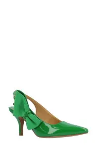 ジェイレニー レディース シューズ パンプス J. Rene Rowin Slingback Pointed Toe Pump Green グリーン