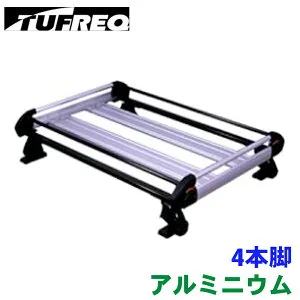 タフレック ルーフキャリア クロスビー MN71S スズキ ルーフレール無車 HE22D3+ アルミ製 キャリア タフレック 風切音低減プレート付 TUFREQ パーツキング