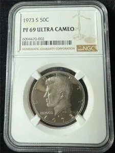 1973 S ケネディ ハーフ 50C PF69 ウルトラカメオ NGC PR69 DCAM UCAM SKU 3715