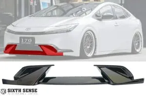 【M's】 60系 プリウス 前期 (2023-) SIXTH SENSE フロントリップスポイラー 単色塗装済 アティチュードブラックマイカ シックスセンス SIXTHSENSE エアロ パーツ 部品 外装 新型 カスタム 60 PRIUS 60プリ