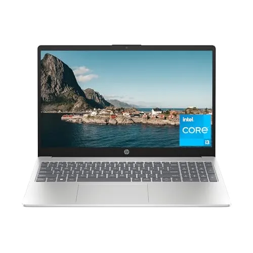 HP 15インチノートパソコン、HDディスプレイ、第12世代Intel Core i3-1215U、8GB RAM、256GB SSD、Intel UHDグラフィックス、Windows 11 Home、15-fd0020nr。