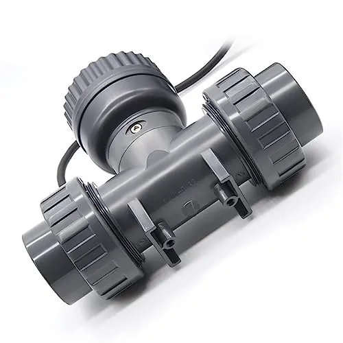 スマートデジタルディスプレイ流量計 RS485 液晶電子流量計 PVC 流量センサーファームガーデン灌漑用(DN65,Without display)