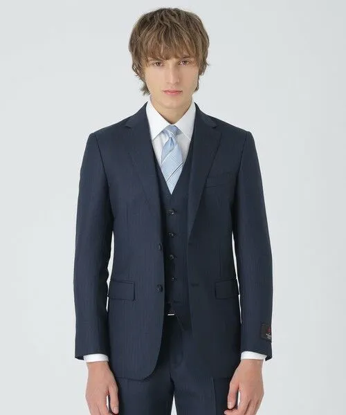 BLUE LABEL / BLACK LABEL CRESTBRIDGE/ブルーレーベル / ブラックレーベル・クレストブリッジ MIYUKIプルシャンブルーTOPシャドーストライプスリーピーススーツ ブルー5 42