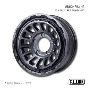 UNIONRIM HR 16×6J -5 139.7 5H MB/MSC C.L.LINK/シーエルリンク 品番:UHR166013975mbmsc