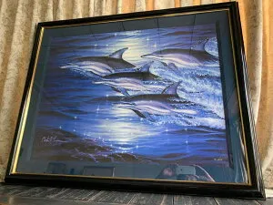 版画 クリスチャン・リース・ラッセン シーフライト キャンバスエディション手彩入り 絵画 全国送料無料 【smtb-k】【ky】