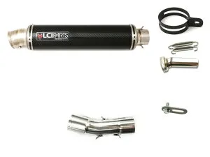 BMW F800R F800GT 2009-2018 LCIPARTS ラウンドチタンカーボンスリップオンマフラー