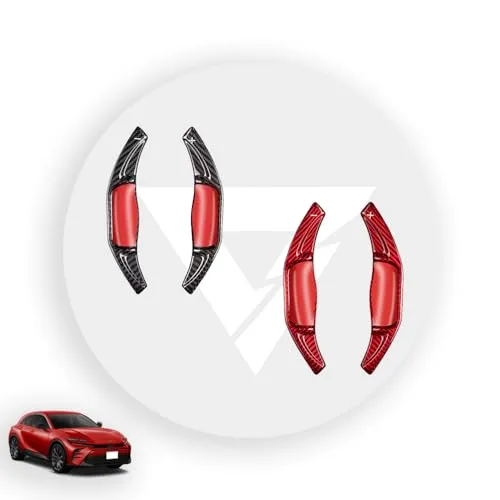 KUTOOK 新型クラウン クラウンスポーツ Z AZSH36W パーツ アクセサリー リアルカーボンパドルシフトガーニッシュ パドルシフトカバー