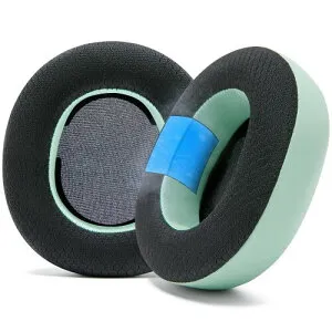 WC FreeZe Nova Pro Wireless - Wicked Cushionsによる SteelSeries Arctis Nova Pro Wireless 用ハイブリッドファブリック冷却ジェル交換用イヤーパッド、耐久性、厚さ、遮音性が向上 | ミント