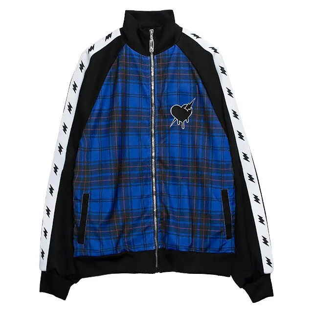 [マルイ]LISTEN FLAVOR イナズマずっきゅん チェックジャージ【BLUE CHECK】/LISTEN FLAVOR（LISTEN FLAVOR） ブルーチェック