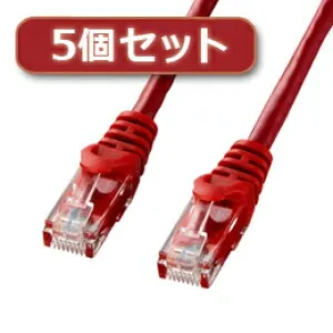 ☆5個セット サンワサプライ カテゴリ6UTPLANケーブル LA-Y6-15RX5