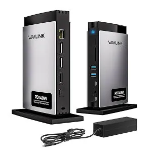 【送料無料】11-in-1 USB-Cドッキングステーション、3画面モード出力、デュアル8K HDMI + 8K DP、PD3