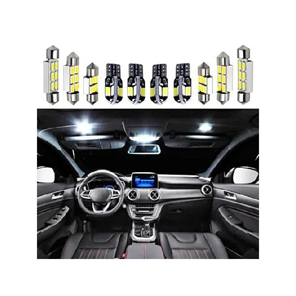 13x Canbus Error Free LED Interior Light Kit Package,for Fiat 500L 2019-2020 Car Accessories Map Dome Trunk License Light_並行輸入