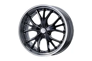 M'z SPEED JJ LAUNCHER 20×9.0J PCD100 5H +38 マシニング/ブラック 20インチ 鋳造2ピースアルミホイール 1本 ※北海道は送料2000円(税別)、沖縄・離島は要確認 ※個人宅不可