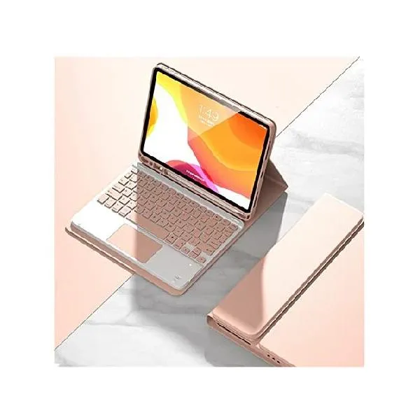 iPad 10.2'' 9th/8th/7th Gen Keyboard Case iPad 9 8 7/Air3 Pro10.5 Slim Smart Case Magnetic Detachable Bluetooth Keyboard Trackpad Cute Color _並行輸入