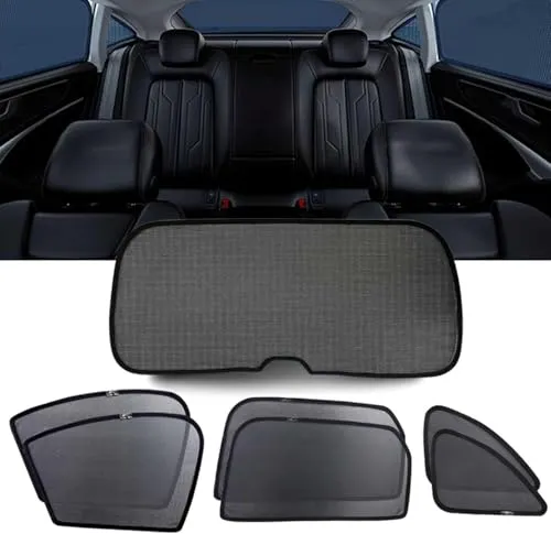 ベンツ GLE（W166 / 2011-2019）全窓サンシェード シームレス 折り畳み式 はめ込み式 サイドカーテン セット 車中泊 仮眠 断熱 日除け 目隠し UV カット カスタムパーツ 専用 マグネット式 UV カット 遮光 換気 簡単着脱(Siz