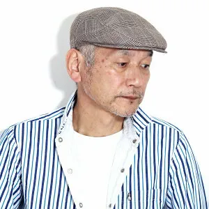 ＼クーポン利用で全品10%OFF／ wigens 帽子 チェック ハンチング メンズ ブランド WIGENS ヨーロッパ チェック柄 茶系 麻 綿 BOTTOLI 生地 ウィゲン グレンチェック リネン コットン ハンチング帽 58cm