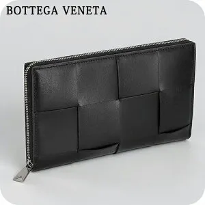 ボッテガ・ヴェネタ 長財布 メンズ ブランド BOTTEGA VENETA レザー Italy 748054-V47V1 8803 ブラック
