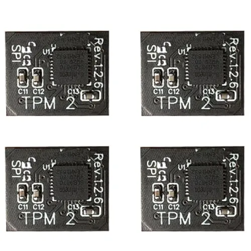 Jumunen 4X TPM 2.0暗号化セキュリティモジュール リモートカード12ピンSPI TPM2.0セキュリティモジュール 用マザーボード用