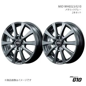 【15インチ 4H100 5.5J +50】アルミホイール2本セット シャトル GK系/GP系 2015/5～2022/11 MID WHEELS/G10 MGR L17B55543350010N×2