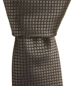 ヒューゴボス メンズ アクセサリー ネクタイ シルク Hugo Boss Micro Pattern Jacquard 2 1/4 Silk Blend Tie Dark Grey グレー