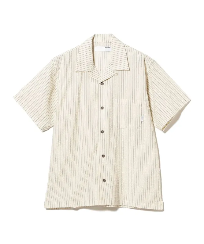Diaspora skateboards ディアスポラスケートボード / Seersucker Montara Shirt シャツ・ブラウス MEN WHITE L