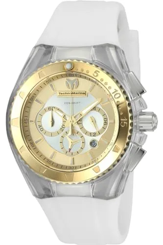 TechnoMarine Women 's ' Cruise ' Quartzステンレススチールand Silicone Casual Watch , Color : White ( Model : tm-11