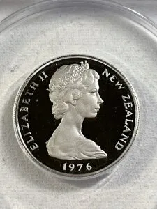 1976年ニュージーランド10セントプルーフ、ANACSによるPR 67 DCAM認定、低鋳造枚数