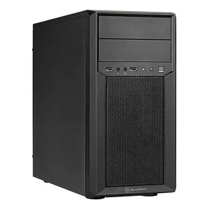 【25日は24時間限定クーポン配布】SilverStone Technology シルバーストーンMicro-ATX ミニタワーケース SST-FA313-B-C(2569598)送料無料