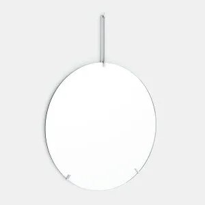 MOEBE ムーベ / WALL MIRROR 50cm(Stainless Steel)｜ウォールミラー 鏡 姿見 ステンレススチール ホテルライク サニタリー インテリア デザイン ミニマル シンプル 北欧 デンマーク 飲食店 レストラン