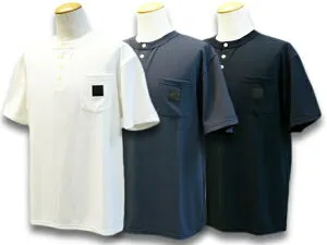 全3色【TROPHY CLOTHING/トロフィークロージング】2023SS「Monochrome Policott Henley Tee/モノクロームポリコットヘンリーTee」(TE-13)【あす楽対応】(アメカジ/ハーレー/東京インディアンズ/WOLF PACK/ウルフ