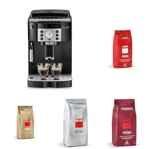 【セット買い】デロンギ 全自動コーヒーマシン マグニフィカS ECAM22112B ムセッティコーヒー豆セット