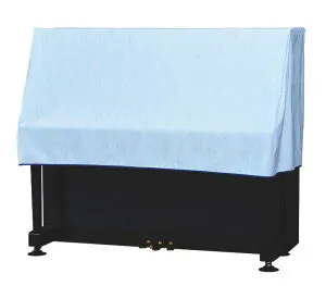 【its】Rakuten出店17年感謝！ピアノクロス同梱プレゼント中です！アップライトピアノカバー（ハーフカバー） 吉澤PC-650GB「ブルー系楽譜柄」【各サイズ選択可】※前面スリット無し