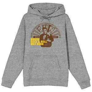 アニメキャラクター メンズ トップス Tシャツ パーカー Licensed Character Men'sun Records Elvis Presley Hoodie Gray グレー