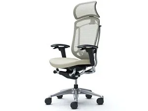 【マラソン限定★ポイント2倍】【メーカー直送】オカムラ コンテッサ2 ヘッドレスト付 座クッション ホワイト CC87BS FPC2【代引不可】【組立・設置・送料無料】肘付き 可動肘タイプ メッシ