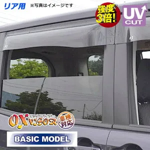 【売れてます！】送料無料 ワゴンR スティングレー含む MH系 MH34S/MH44S リア ドアバイザー 左右セット BASIC MODEL ベイシックモデル OXバイザー オックスバイザー 紫外線対策 雨除け