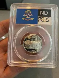 2006-S 25セント ノースダコタ州クォーター貨幣 PCGS PR69 DCAM 90% シルバー