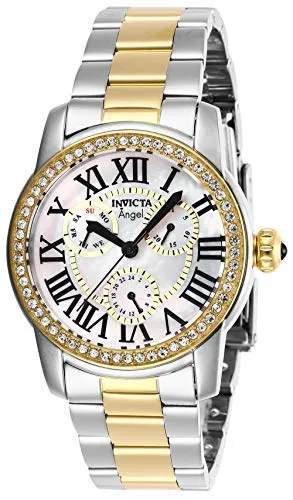Invicta Women's Angel Quartz Stainless-Steel Strap, Two Tone, 20 Casual Watch (Model: 28471) [並行輸入品]