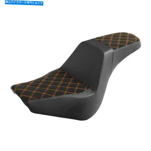 Seats ドライバーライダーの助手席ハーレーソフトアイルストリートボブFXST 2018-upブラック Driver Rider Passenger Seat Fit For Harley Softail Street Bob FXST 2018-Up Black【並行輸入品】