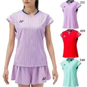ヨネックス レディース ゲームシャツ テニス バドミントンウェア トップス ブルー レッド 青 赤 パープル 紫 送料無料 YONEX 20860