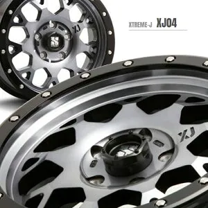 16インチ 5H114.3 7J+35 5穴 1本 エクストリームJ XJ04 RAV4 デリカD5 ホイール XTREME-J XJ04 MLJ グロスブラックマシーン&スモーククリア KY