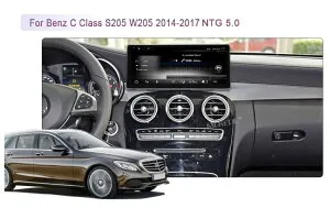 ベンツ C クラス S205 W205 2014 ー 2017 アンドロイドナビ DVD 4G LTE WIFI GPS 日本語 1210