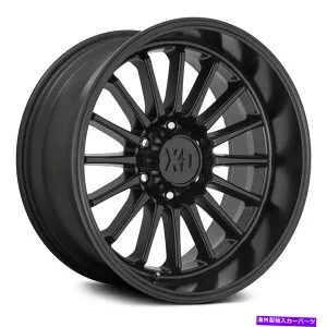 ホイール 4本セット XDシリーズXD857ウィプラッシュホイール20x9（0、8x180、124.2）4のブラックリムセット XD Series XD857 WHIPLASH Wheels 20x9 (0, 8x180, 124.2) Black Rims Set of 4【並行輸入品】